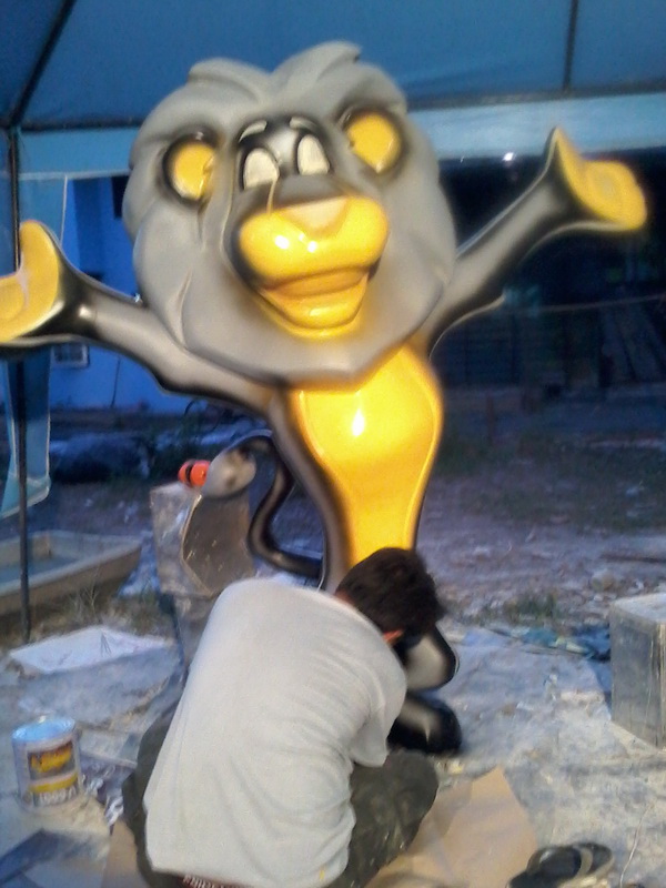 หุ่นไฟเบอร์กลาส สิงโต