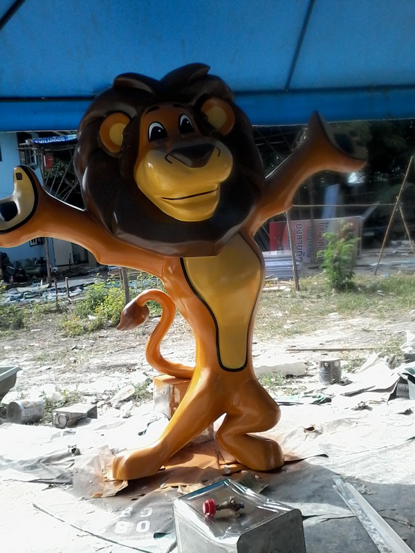 หุ่นไฟเบอร์กลาส สิงโต