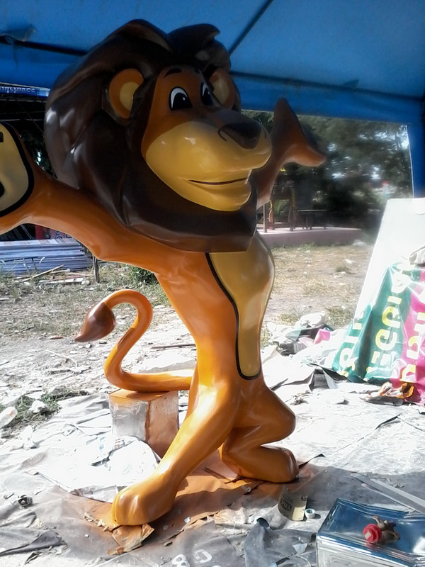 หุ่นไฟเบอร์กลาส สิงโต