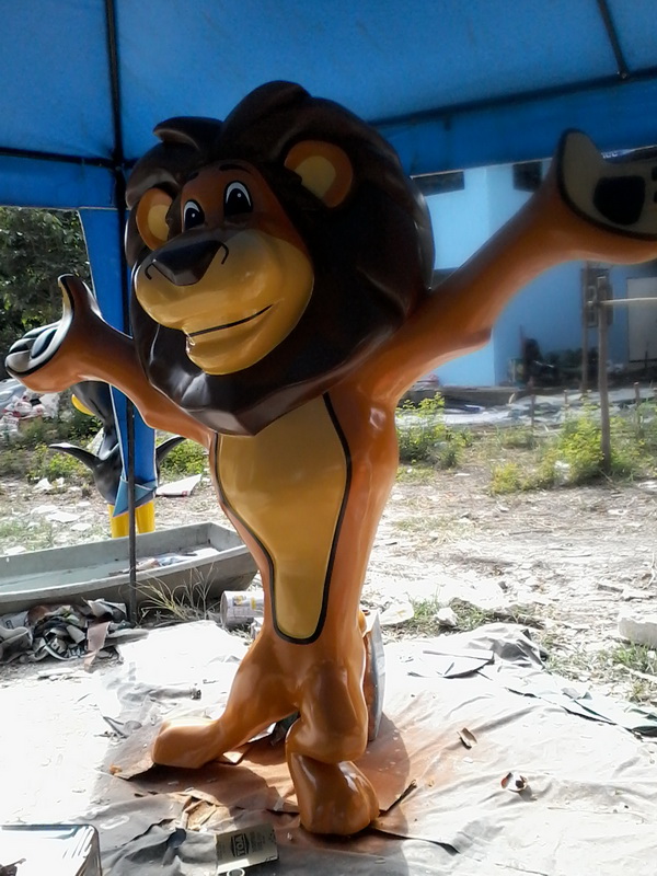 หุ่นไฟเบอร์กลาส สิงโต