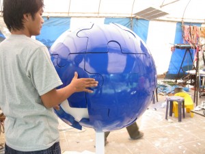 fiberglass puzzle ball