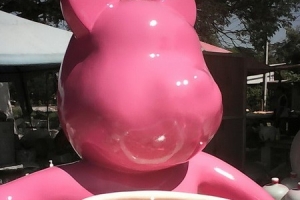 หุ่นโฟมหมี ร้านกาแฟ me cafe