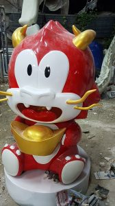 หุ่นไฟเบอร์กลาส มังกรทอง3