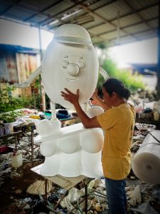 แกะโฟม หนมไข่2